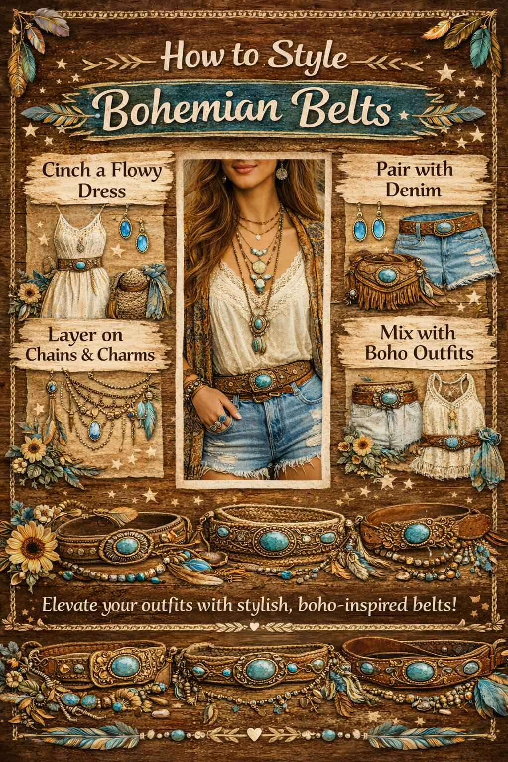 How to Style Bohemian Belts